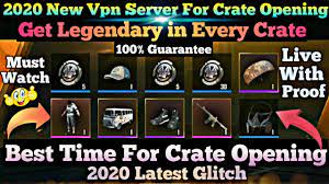 2020 Best Vpn Server For Crate Opening Pubg Mobile Best Time All Legendary Items Advocate Gamer Youtube