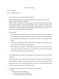 Contoh kasus akibat tidak ada pengawasan dari amdal Soal Uts Amdal Bambang