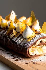 Kumquat And Chocolate Yule Log Recipe Recipe Chocolate Yule Log Yule Log Roulade