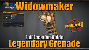 Borderlands 3 | The Widow Maker | Legendary Grenade | Full Location Guide -  YouTube