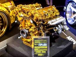 Gold and silver hot rod engine. 1 Million Gold Plated Nissan Gt R Godzilla Goes Bling India Com