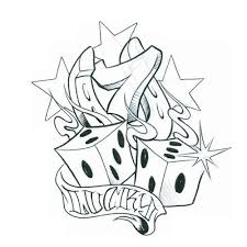 Lucky Seven Tattoo Design Card Tattoo Designs Graffiti Drawing Graffiti Lettering