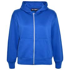Kids Boys Unisex Plain Fleece Royal Blue Hoodie Zip Up Style Zipper 2-13  Years | eBay