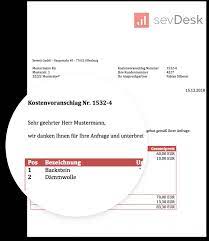 Für die zahnreinigung berechnen die praxen zwischen 80 und 150 €. Kostenvoranschlag Vorlage Muster Zum Gratis Download