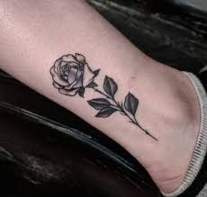 Black Rose Tattoo On Ankle Rose Tattoos Designs Rose Tattoos Rose Tattoo Design Tattoos