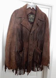 Vintage Sears Western Wear Men S Suede Leather Jacket Coat Fringe Brown Size 38 Searswesternwear Basicjacket Leather Jacket Men Suede Western Wear