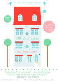 Free Diy Ma Little Home Ma Petite Maison A Decouper Eudeline Moutarde Diy Petite Maison Maison Dessin