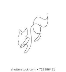 One Line Design Silhouette Of Fox Hand Drawn Minimalism Style Vector Illustration Fox Tattoo Design Fox Tattoo Line Art Drawings