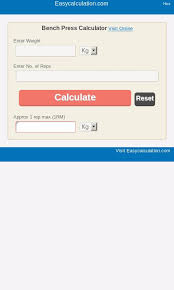We did not find results for: Bench Press Calculator For Android Apk Download