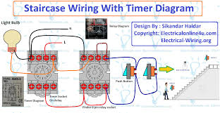 Two way switching schematic wiring diagram (3 wire control). This Post Is About The Staircase Timer Wiring Diagram In The Diagram I Use The On Delay Timer Finder 8 Pin Relay Re Electrical Circuit Diagram Timer Diagram