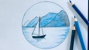 For better protection of your best drawings, consider matting. Easy Landscape Scenery Drawing With Colour Pencil Tutorial Youtube