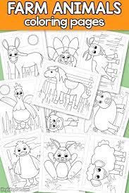 These free coloring sheets are perfect for preschoolers to colour and strengthen fine motor skills. Farm Animals Coloring Pages For Kids Itsybitsyfun Com