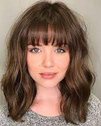 Hairstyles For Medium Length Hair In 2020 Bob Haircut With Bangs Thick Hair Styles Bangs With Medium Hair