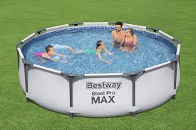 Swimming is a fun activity, but pools require plenty of maintenance. Bestway Steel Pro Frame Swimming Pool With Pump 10 Feet X 30 Inch Blue Bw56408 Buy Online At Best Price In Uae Amazon Ae
