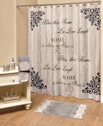 Inspirational Live Laugh Love Bath Collection Bathroom Shower Curtains Shower Curtain Fabric Shower Curtains