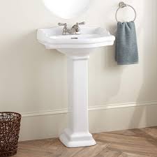 Stanford Porcelain Mini Pedestal Sink Pedestal Sink Small Bathroom Sinks Sink