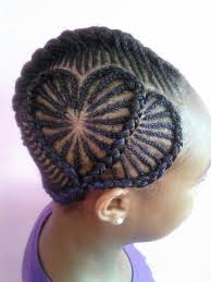 Lovely Heart Design Braiding Pin It From Carden Natural Hair Styles African Braids Hairstyles Little Girl Braids
