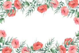 Download Red Flowers Frame Background With Watercolor Design For Free In 2020 Watercolor Design Vector Free Red Flowers