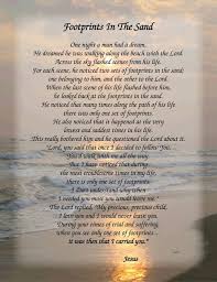 Footprints In The Sand Poem 8 5x11 Inspirational Print Ready To Frame Wall Plaque Gift Idea Ocean Beach Scene Footprints In The Sand Poem Christian Poems Scripture Print