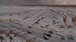 For the first time ever, the Saudi Arabian Desert has experienced ...