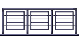 Balcony railing steel Vector Images & Graphics for ...