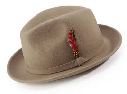 Tan Dress Hat Center Crease Stingy Snap Brim Men S Fashion
