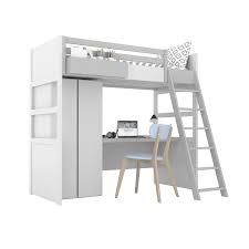 Willkommen in der abteilung für hochbetten mit schreibtisch von möbel & garten. Hochbett Mit Schrank Und Schreibtisch Simone 90x200cm Mobel Zeit