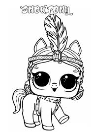 Print een kleurplaat van een grappige lol. Kleurplaat Lol Unicorn