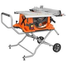 Ridgid 15 Amp 10 In Heavy Duty Portable Table Saw With Stand R4510 At The Home Depot Tablet Portable Table Saw Best Portable Table Saw Best Table Saw