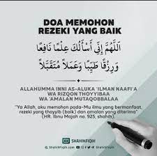 Doa memohon rizqi (kemenag ri). Doa Memohon Rezeki Yang Baik