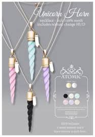 Atomic Unicorn Horn Necklace Unicorn Jewelry Unicorn Fashion Horn Necklace