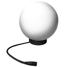 Exklusive design kugelleuchte mit 45 cm ø. Halogen Garten Kugelleuchte Eek C O 25 Cm E27 40 W Kaufen Bei Obi