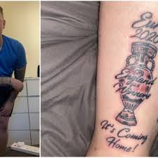 After the season 35 finale, ben was asked by podcaster rob cesternino what was under that bandage the whole time. England Fan Gets Tattoo Celebrating Euro 2020 Triumph Before Final Vs Italy Givemesport