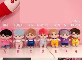 20cm Kpop Bangtan Plush Jin Rm Suga Jungkook V Jimin Jhope Doll Toy With Clothes Plush Dolls Dolls Suga