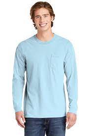 Wash them inside out in the washing machine on the lightest possible cycle (usually called gentle, delicate, handwash) in warm water with one cap full. Comfort Colors Heavyweight Ring Spun Long Sleeve Pocket Tee Product Sanmar