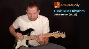 Funky Blues Rhythm Guitar Lesson In A Minor Ep112 Blues Guitar Lessons Guitar Guitar Lessons