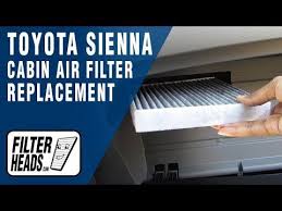 Restore full airflow to your ac/heater and keep your cabin air clean. How To Replace Cabin Air Filter 2011 Toyota Sienna Cabin Air Filter Toyota Sienna Air Filter