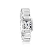Safe shipping & easy returns. Cartier Watches Pre Owned Womens Steel Cartier Tank Francaise Diamond Watch