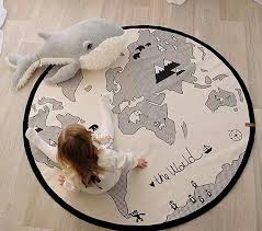 Susses Geschenki Fur Kleine Kinder Spielteppich Mit Weltkarte Spielend Die Welt Verstehen Lernen Caveen Leinwand Baby Tepp Kinderteppiche Baby Teppich Kinder