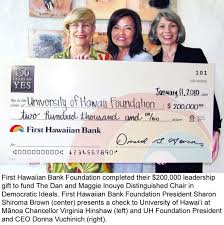 Fhb) is a bank holding it offers a diversified range of banking services to consumer and commercial customers, including deposit products, lending services and. Manoa First Hawaiian Bank Foundation Completes Gift University Of Hawaii News