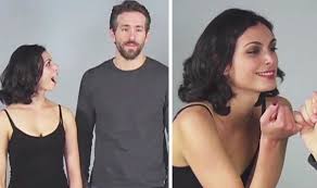 It's 'like kissing a giant latex condom'. Watch Morena Baccarin S Deadpool Screen Test With Ryan Reynolds Films Entertainment Express Co Uk