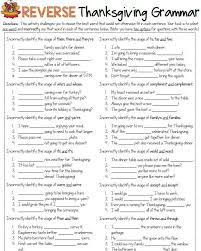 Grammar Is Tricky This Free Thanksgiving Themed Grammar Activity Challenges A Student Thanksgiving Grammar Grammar Worksheets Thanksgiving Grammar Activities