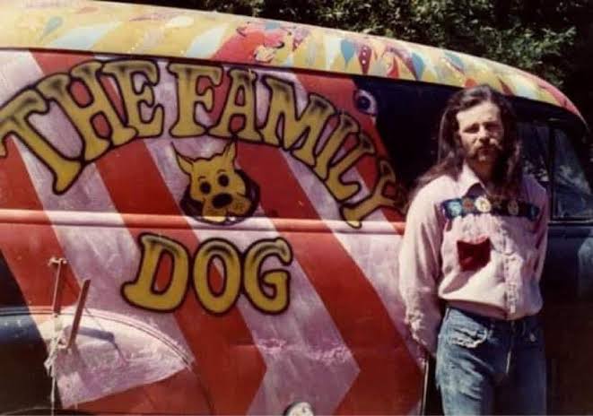 Historic Family Dog psychedelic panel truck from 1965 San Francisco
