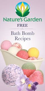 Free Bath Bomb Recipes From Natures Garden Bathbombs Bath Bomb Recipes Homemade Bath Products Bath Bombs Diy