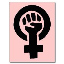 Female hands, feminist sign, feminism symbol, vector. Feminist Girl Power Symbol With Pink Background Postcard Zazzle Com Symbols Feminist Art Power Symbol
