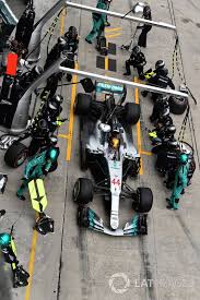 P2 Lewis Hamilton Mercedes Benz F1 W08 Pit Stop Lewis Hamilton Mercedes Benz Mercedes