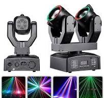 Moving Head Duplo Rgb 100w Cabeça Móvel Controle De Voz Dmx - 82495