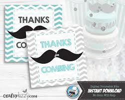 Here are our tips to plan the best party. Little Man Mustache Favor Tags Thanks For Combing Tag Baby Shower Craftykizzy