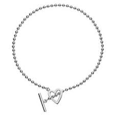Gucci Toggle Silver Heart T Bar Necklace Bar Necklace Silver Heart Necklace