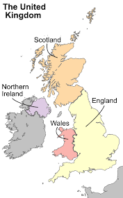 Kart over storbritannia og irland. Storbritannias Riksdeler Wikipedia